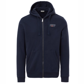 Hoodie Napapijri Men Berthow Logo FZ Hood Blu Marine