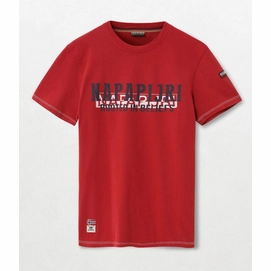 T-Shirt Napapijri Mens Sardara Red Scarlet