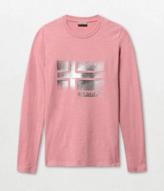 Longsleeve Napapijri Sra Pink Blush Damen