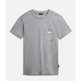 T-Shirt Napapijri S-Morgex Medium Grey Melange Herren-S