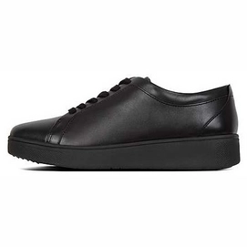 FitFlop Rally Sneaker Leather All Black Damen-Schuhgröße 36