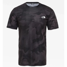 T-Shirt The North Face Mens Reaxion AMP Crew TNF Black Waxed Camo Print