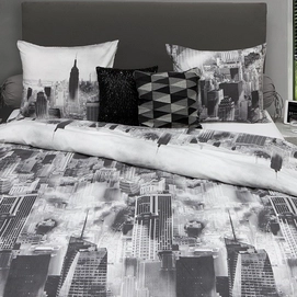 Dekbedovertrek Refined Night Sky Grey Flanel