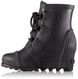 Sorel Women Joan Rain Wedge Black Sea Salt