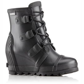 Sorel Women Joan Rain Wedge Black Sea Salt