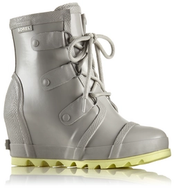 Sorel Women Joan Rain Wedge Dove Sea Salt
