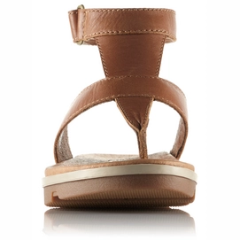 Sorel Women Torpeda Ankle Strap Camel Brown Ancient Fossil