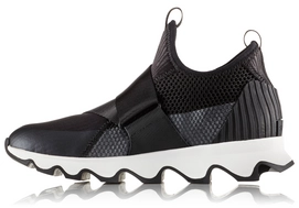 Sorel Women Kinetic Sneak Black White
