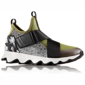 Sorel Women Kinetic Sneak Olive Drab White
