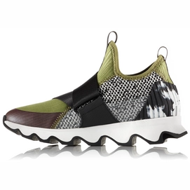 Sorel Women Kinetic Sneak Olive Drab White