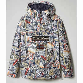 Jacket Napapijri Men Rainforest Summer Print 2 Lt Blue Ao