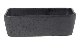 Plat à Four Bitz Stoneware Black 19 x 14 cm