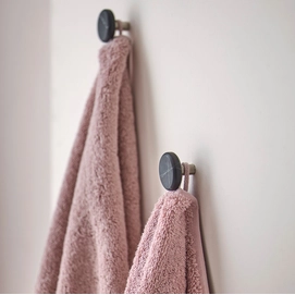 Nero wall hook black - London towel dusty pink