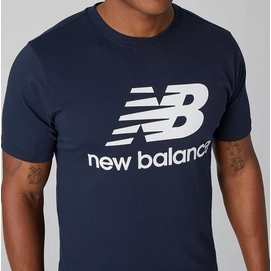 New Balance Men Essentials Stacked logo Running T-Shirt Eclipse_3