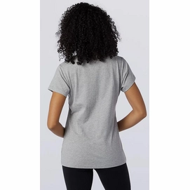 New Balance Women Essentials Stacked Logo T-Shirt Atlantic Grey_4