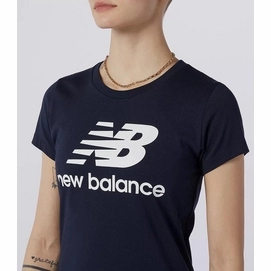 New Balance Women Essentials Stacked Logo T-Shirt Eclipse_5