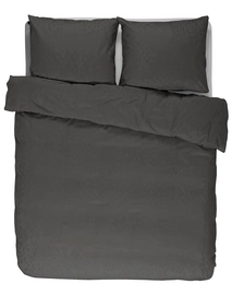 Taies d'oreiller Essenza Nissa Anthracite Satin de Coton (65 x 65 cm)