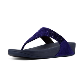 Tongs FitFlop Lulu Quilted Star Royal Blue