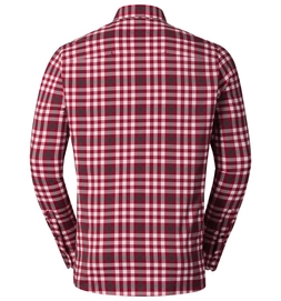 Blouse Odlo Mens Longsleeve Fairview White Jester Red Graphite Grey Check