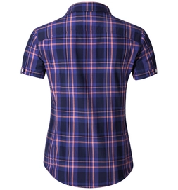 Blouse Odlo Womens Blouse Anmore Fleur De Lotus Spectrum Blue White Check