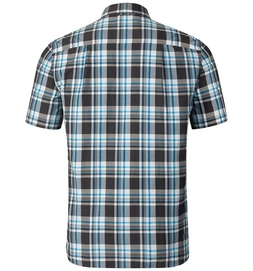Blouse Odlo Mens Anmore Odlo Mens Graphite Grey White Blue Jewel Check