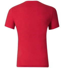 T-shirt Odlo Mens Crew Neck Signo Chinese Red Placed Print