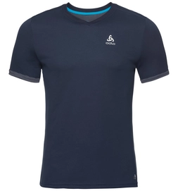 T-Shirt Odlo Men BL Top V-Neck SS Nikko F-Dry Diving Navy