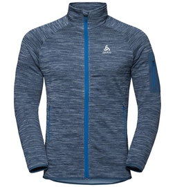 Fleecejacke Odlo Midlayer Full Zip Steam Ensign Blue Melange Herren