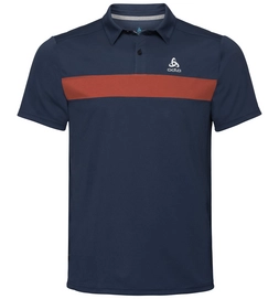Poloshirt Odlo S/S Nikko Light Diving Navy-Chili Oil Herren