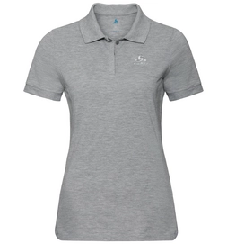Poloshirt Odlo S/S New Trim Grey Melange Damen