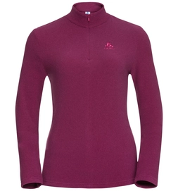 Skipully Odlo Midlayer 1/2 Zip Roy Women Pickled Beet Beetroot Purple Stripes