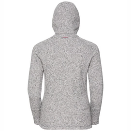 Vest Odlo Women Hoody Midlayer Full Zip Sherpa Hoody Grey Melange