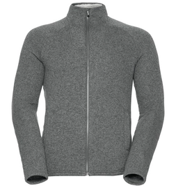 Vest Odlo Men Midlayer Full Zip Sherpa Jacket Grey Melange