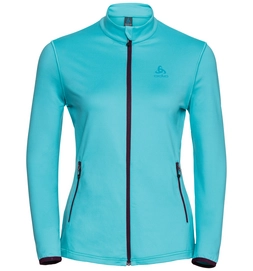Vest Odlo Midlayer Full Zip Alagna Women Blue Radiance