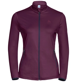 Vest Odlo Midlayer Full Zip Alagna Women Pickled Beet