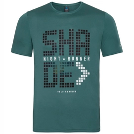 T-Shirt Odlo S/S Crew Neck Alloy Rt Silver Pine Herren