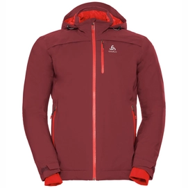 Jacke Odlo Insulated Flow Cocoon Zw Waterproof Syrah Herren