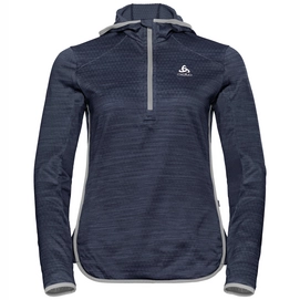 Hoodie Odlo Women Midlayer 1/2 Zip Steam Diving Navy Melange