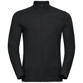 Trui Odlo Men Midlayer 1/2 Zip Unity Kinship Black Melange