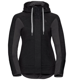 Vest Odlo Women Midlayer Full Zip Skadi X-Warm Black Melange
