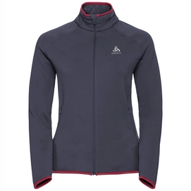 Sweatshirt Odlo Women Midlayer Full Zip Carve Warm Odyssey Grey