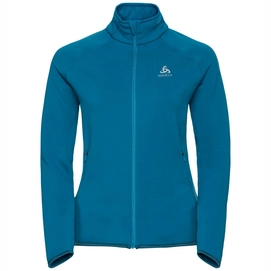 Vest Odlo Women Midlayer Full Zip Carve Warm Turkish Tile