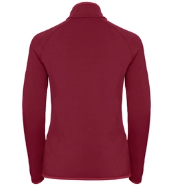 Vest Odlo Women Midlayer Full Zip Carve Warm Rumba Red
