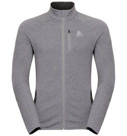 Vest Odlo Men Midlayer Full Zip Carve Warm Grey Melange