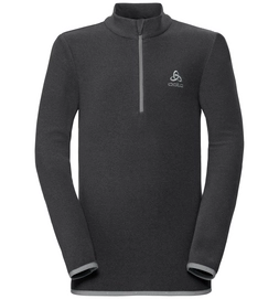Trui Odlo Kids Midlayer 1/2 Zip Royale Shale Grey Black Stripes