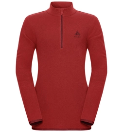 Trui Odlo Kids Midlayer 1/2 Zip Royale Syrah Fiery Red Stripes