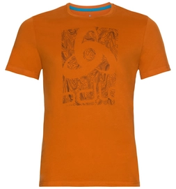 T-Shirt Odlo Top Crew Neck S/S Nikko Logo Hawaiian Sunset Placed Print FW18 Herren