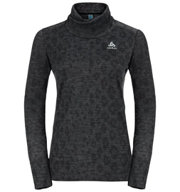 Longsleeve Odlo L/S Turtle Neck Vermont II Melange Damen Schwarz