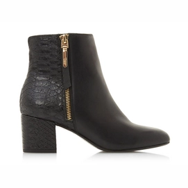 Bottines Dune Orlla Black Croc Leather