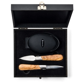 Oestermes Laguiole Style de Vie Luxury Line Olijfhout (3-Delig)
